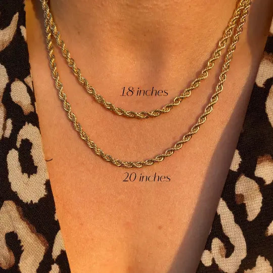 18K Gold Filled Rope Chain