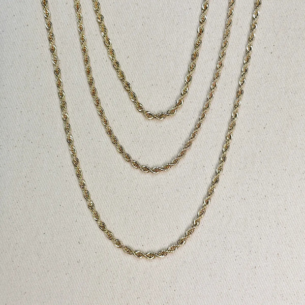 18K Gold Filled Rope Chain