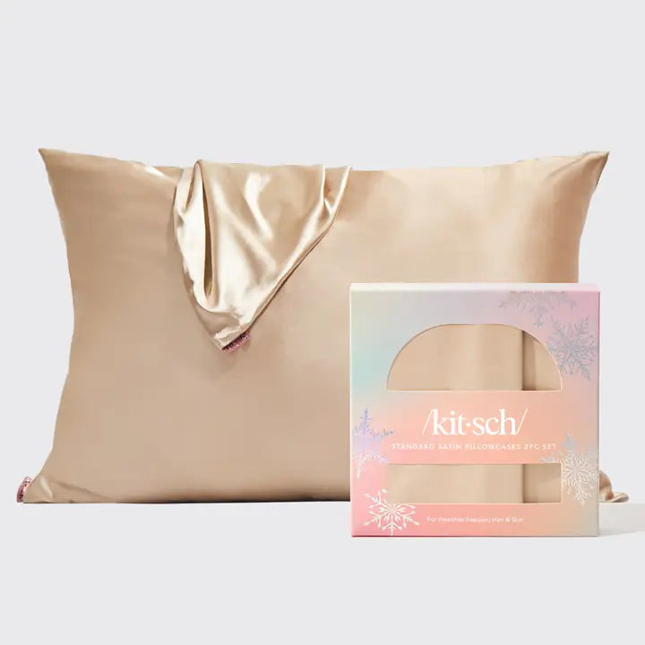 Champagne Satin Pillowcase Giftset