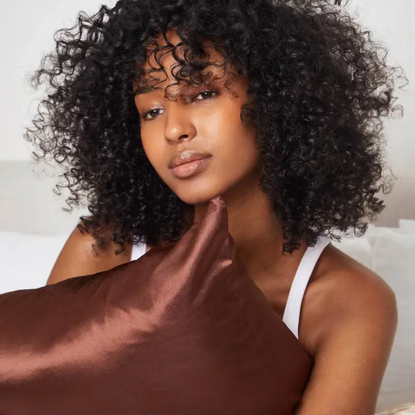 Chocolate Satin Pillowcase