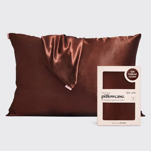 Chocolate Satin Pillowcase