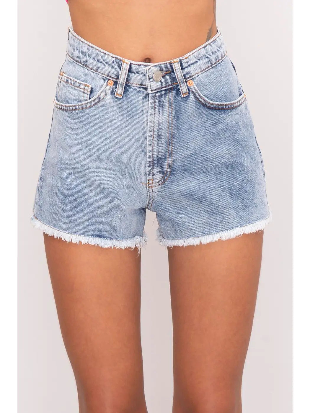 High Waist Denim Shorts