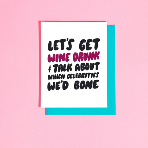 Wine Drunk Card