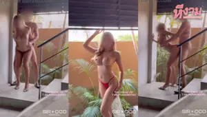 xxxหลุดไทย Onlyfans siroccofans น้องชิสาวขี้เงี่ยนหุ่นเด็ดๆ มาจับเย็ดคู่ขาบันได-300x450